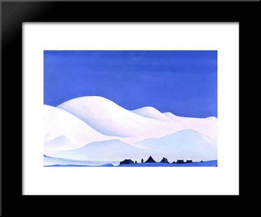 Chan-Thang. Northern Tibet. 20x24 Black Modern Wood Framed Art Print Poster by Roerich, Nicholas