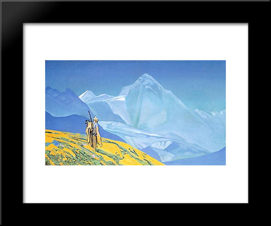 Charaka 20x24 Black Modern Wood Framed Art Print Poster by Roerich, Nicholas