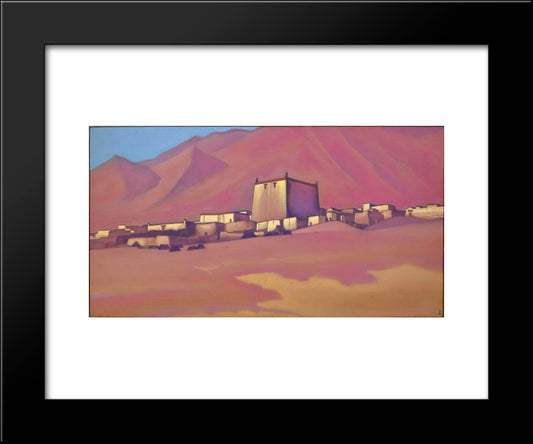 Chatu Gompa 20x24 Black Modern Wood Framed Art Print Poster by Roerich, Nicholas