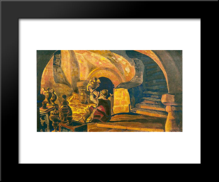 Churlish 20x24 Black Modern Wood Framed Art Print Poster by Roerich, Nicholas