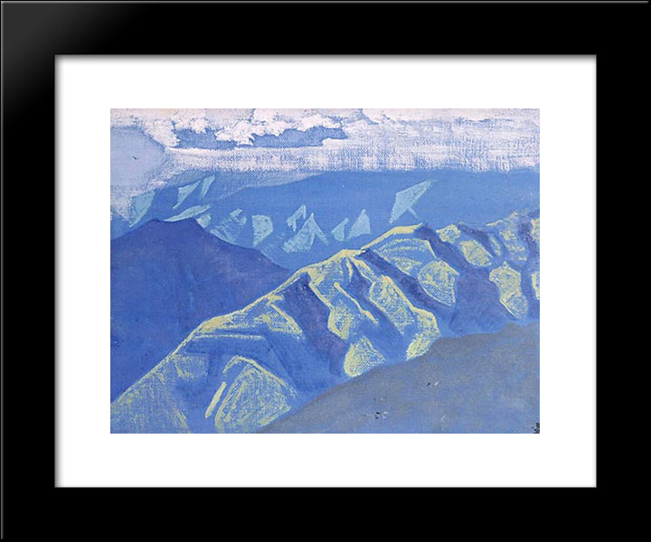 Clear Evening 20x24 Black Modern Wood Framed Art Print Poster by Roerich, Nicholas