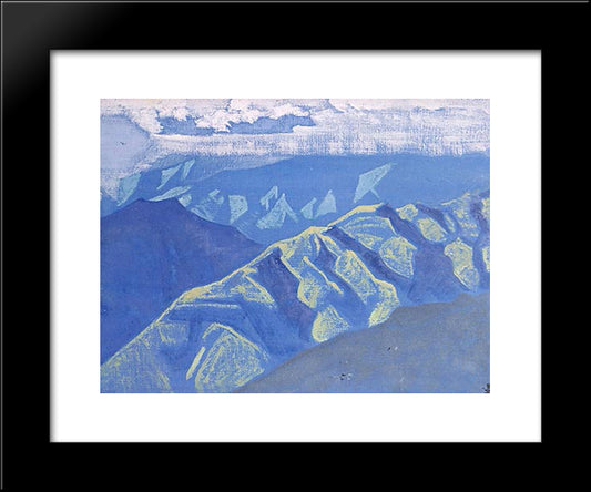 Clear Evening 20x24 Black Modern Wood Framed Art Print Poster by Roerich, Nicholas