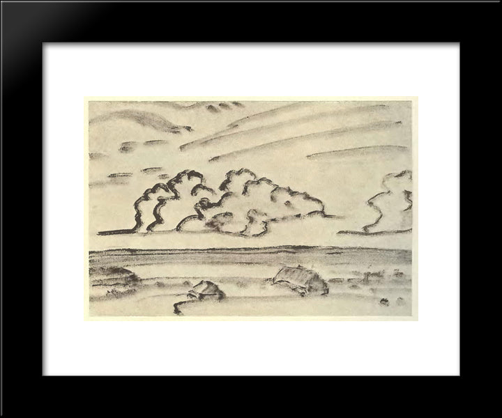 Cloud 20x24 Black Modern Wood Framed Art Print Poster by Roerich, Nicholas
