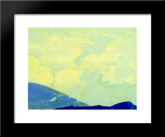 Clouds Gesar Khan 20x24 Black Modern Wood Framed Art Print Poster by Roerich, Nicholas