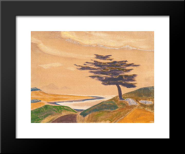 Coast Ledenets 20x24 Black Modern Wood Framed Art Print Poster by Roerich, Nicholas