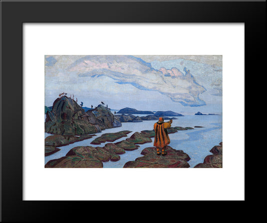 Command 20x24 Black Modern Wood Framed Art Print Poster by Roerich, Nicholas