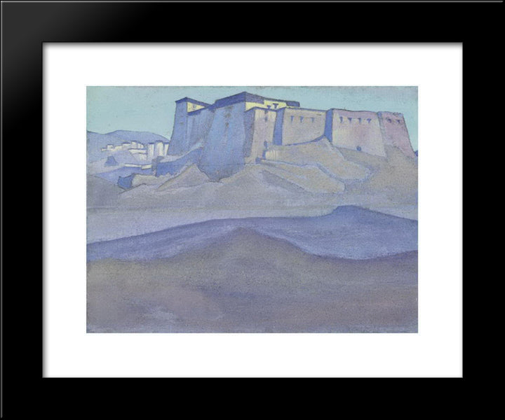 Dzong 20x24 Black Modern Wood Framed Art Print Poster by Roerich, Nicholas
