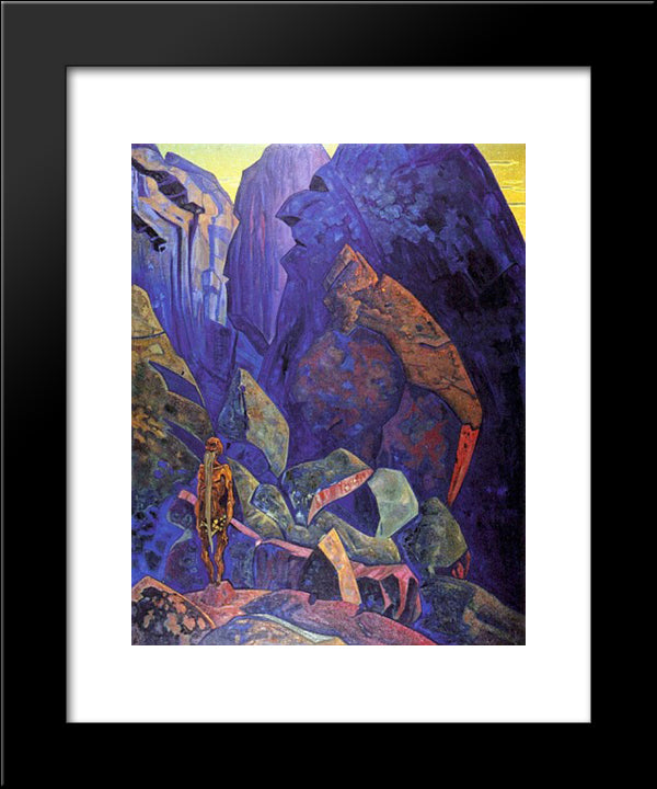 Ecstasy 20x24 Black Modern Wood Framed Art Print Poster by Roerich, Nicholas