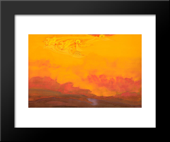 Elijah The Prophet 20x24 Black Modern Wood Framed Art Print Poster by Roerich, Nicholas