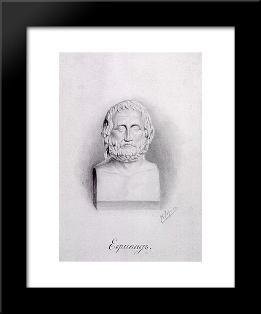 Euripides 20x24 Black Modern Wood Framed Art Print Poster by Roerich, Nicholas