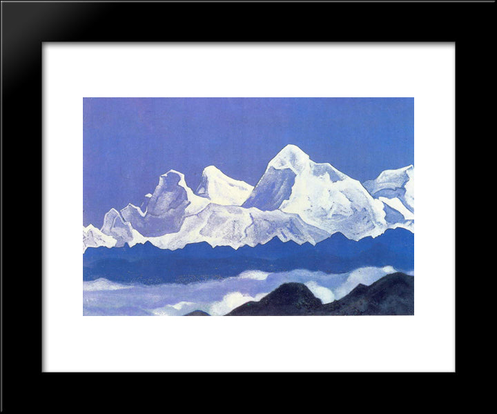 Everest 20x24 Black Modern Wood Framed Art Print Poster by Roerich, Nicholas