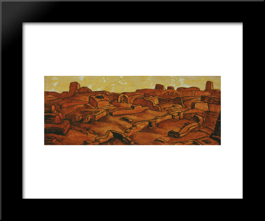 Famagusta 20x24 Black Modern Wood Framed Art Print Poster by Roerich, Nicholas