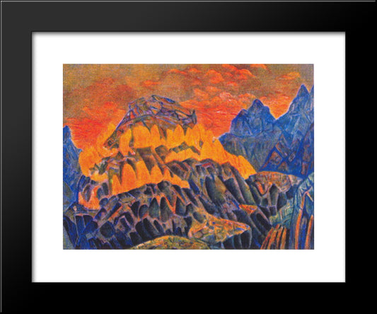 Fire Paternoster 20x24 Black Modern Wood Framed Art Print Poster by Roerich, Nicholas