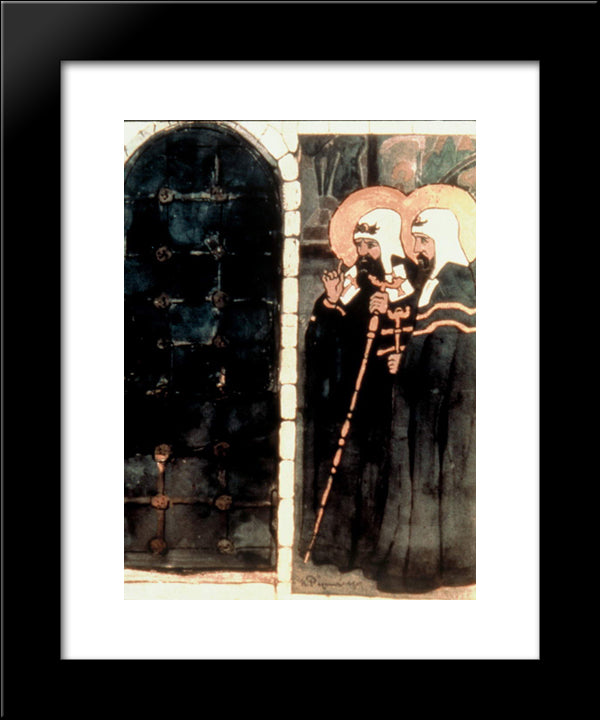 Foreign Lords 20x24 Black Modern Wood Framed Art Print Poster by Roerich, Nicholas