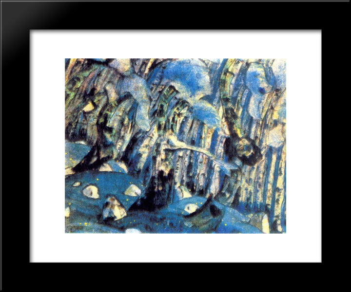 Forest 20x24 Black Modern Wood Framed Art Print Poster by Roerich, Nicholas