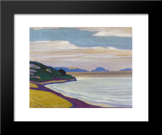 Grand Vista Over A Coastal Landscape 20x24 Black Modern Wood Framed Art Print Poster by Roerich, Nicholas