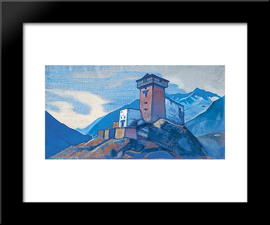 Gundlach. Residence Of Thakur. 20x24 Black Modern Wood Framed Art Print Poster by Roerich, Nicholas