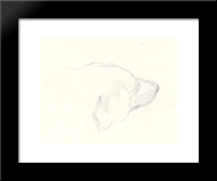 Head Of A Dog 20x24 Black Modern Wood Framed Art Print Poster by Roerich, Nicholas