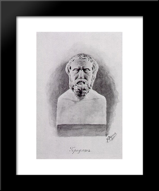 Herodotus 20x24 Black Modern Wood Framed Art Print Poster by Roerich, Nicholas