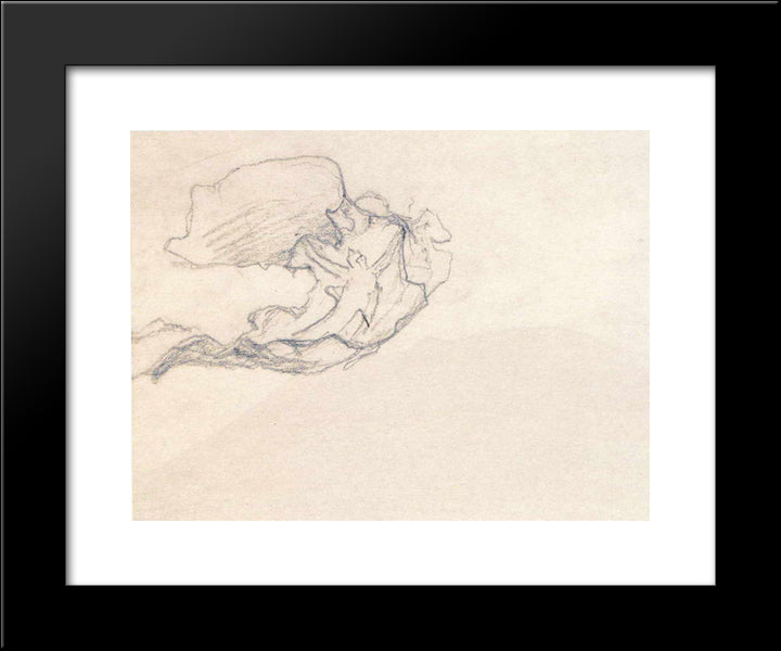 Higher Than Mountains 20x24 Black Modern Wood Framed Art Print Poster by Roerich, Nicholas