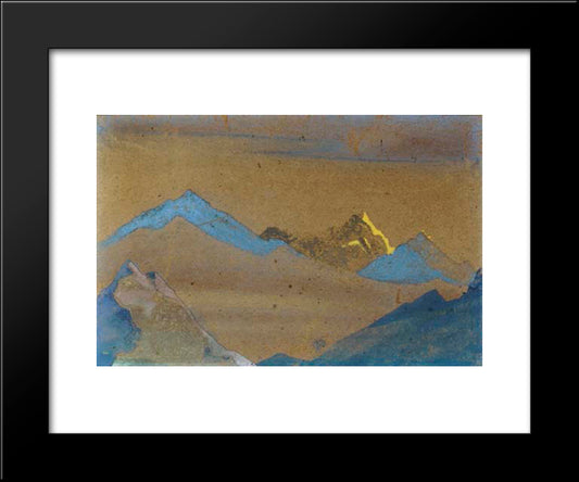 Himalayan Landscape 20x24 Black Modern Wood Framed Art Print Poster by Roerich, Nicholas
