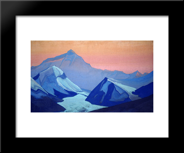 Himalayas. Everest. 20x24 Black Modern Wood Framed Art Print Poster by Roerich, Nicholas