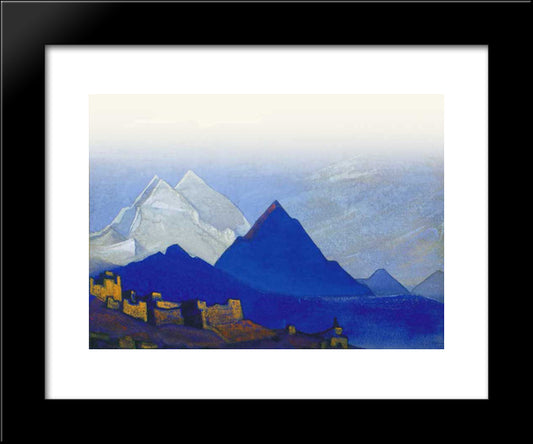 Himalayas. Ladakh. 20x24 Black Modern Wood Framed Art Print Poster by Roerich, Nicholas