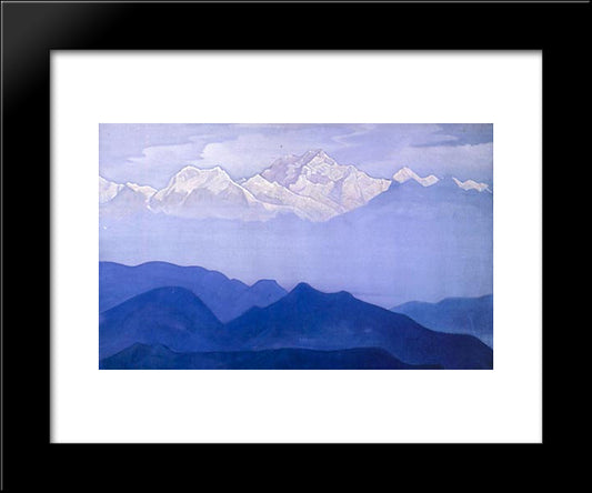 Himalayas 20x24 Black Modern Wood Framed Art Print Poster by Roerich, Nicholas