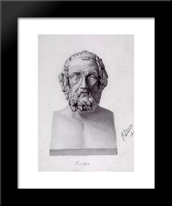Homer 20x24 Black Modern Wood Framed Art Print Poster by Roerich, Nicholas
