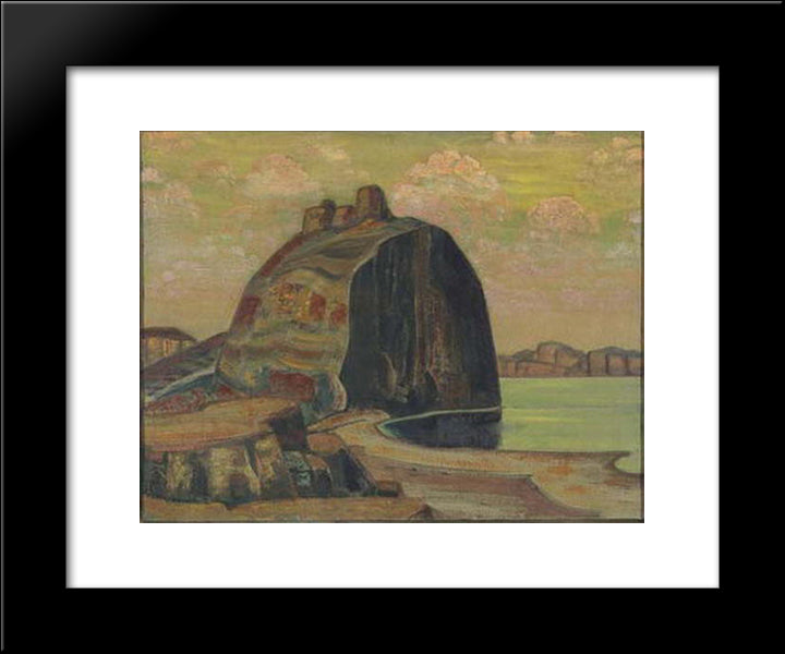 House Of Spirit 20x24 Black Modern Wood Framed Art Print Poster by Roerich, Nicholas