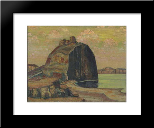 House Of Spirit 20x24 Black Modern Wood Framed Art Print Poster by Roerich, Nicholas