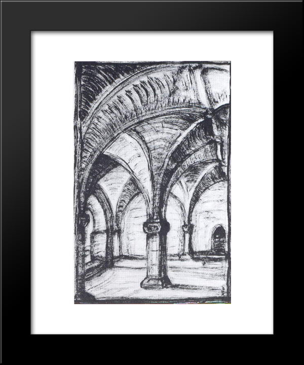 In The Castle 20x24 Black Modern Wood Framed Art Print Poster by Roerich, Nicholas