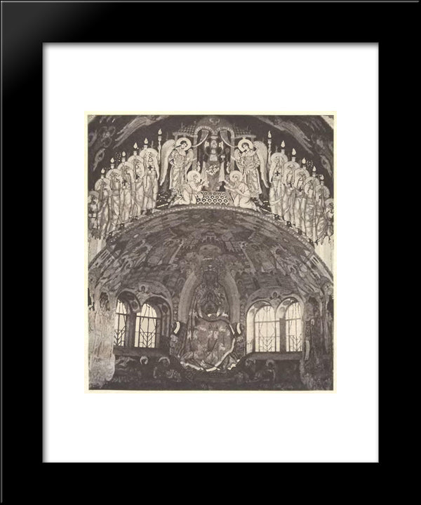 Internal Painting Of The Church In Talashkino 20x24 Black Modern Wood Framed Art Print Poster by Roerich, Nicholas