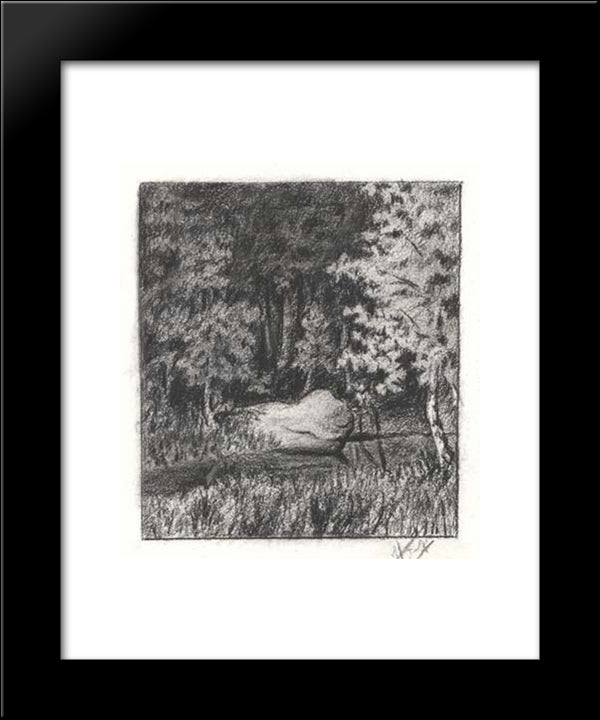 Izvarka 20x24 Black Modern Wood Framed Art Print Poster by Roerich, Nicholas