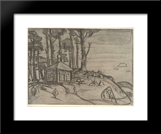 Jalnik 20x24 Black Modern Wood Framed Art Print Poster by Roerich, Nicholas