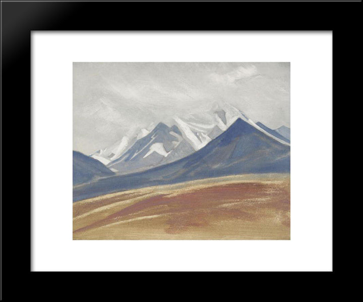 Jyagong 20x24 Black Modern Wood Framed Art Print Poster by Roerich, Nicholas