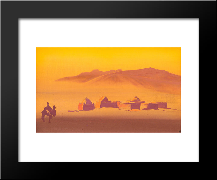 Kara-Kirghizians 20x24 Black Modern Wood Framed Art Print Poster by Roerich, Nicholas
