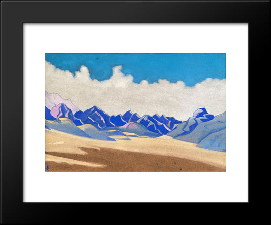 Karakoram. Way To Turkestan. 20x24 Black Modern Wood Framed Art Print Poster by Roerich, Nicholas