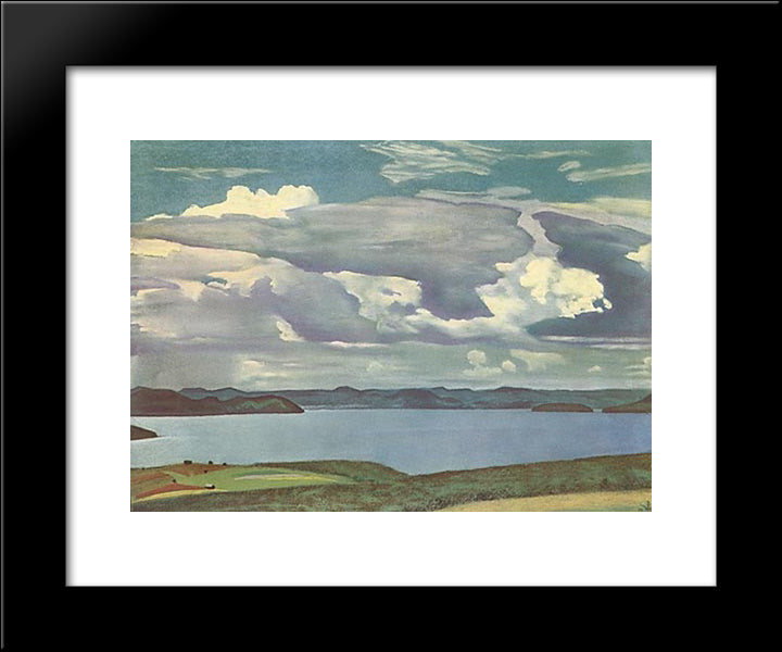 Karelia 20x24 Black Modern Wood Framed Art Print Poster by Roerich, Nicholas
