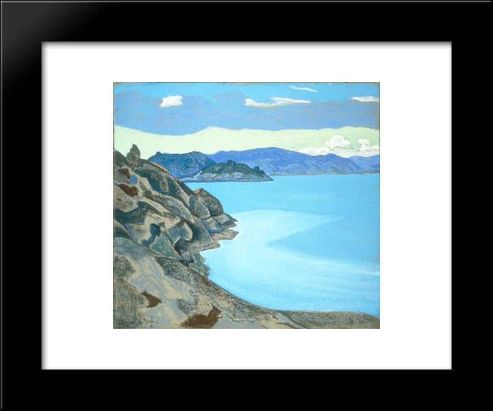 Karelian Landscape. Hyumpola Lake. 20x24 Black Modern Wood Framed Art Print Poster by Roerich, Nicholas