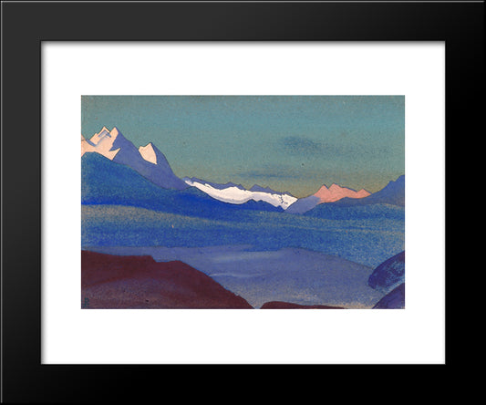 Kashmir 20x24 Black Modern Wood Framed Art Print Poster by Roerich, Nicholas