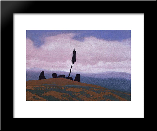 Khan'S Grave 20x24 Black Modern Wood Framed Art Print Poster by Roerich, Nicholas