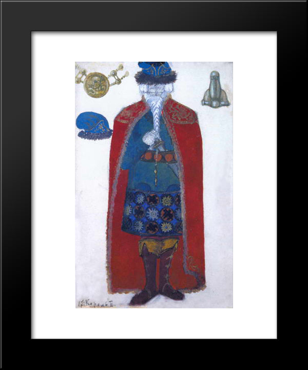 King Mark 20x24 Black Modern Wood Framed Art Print Poster by Roerich, Nicholas