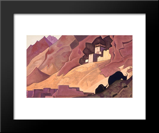 Koksar 20x24 Black Modern Wood Framed Art Print Poster by Roerich, Nicholas