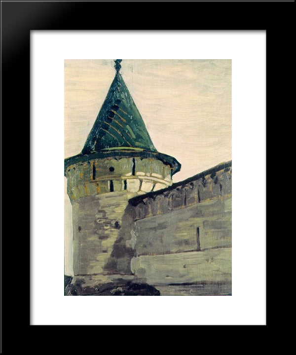 Kostroma. Belfry Of Ipatievsky Monastery. 20x24 Black Modern Wood Framed Art Print Poster by Roerich, Nicholas