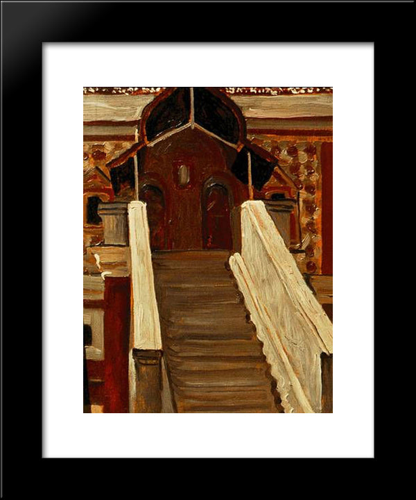 Kostroma. Romanov Boyars Tower. 20x24 Black Modern Wood Framed Art Print Poster by Roerich, Nicholas