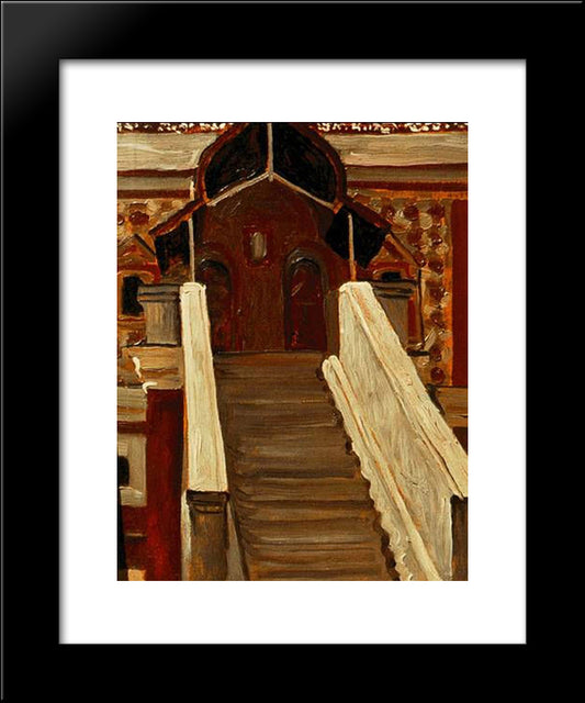 Kostroma. Romanov Boyars Tower. 20x24 Black Modern Wood Framed Art Print Poster by Roerich, Nicholas