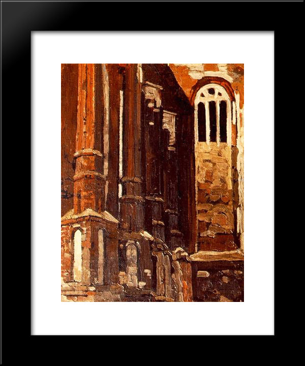 Kovno. Old Church. 20x24 Black Modern Wood Framed Art Print Poster by Roerich, Nicholas
