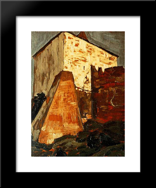 Kremlin Tower In Novgorod 20x24 Black Modern Wood Framed Art Print Poster by Roerich, Nicholas