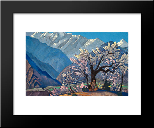 Krishna (Spring In Kulu) 20x24 Black Modern Wood Framed Art Print Poster by Roerich, Nicholas